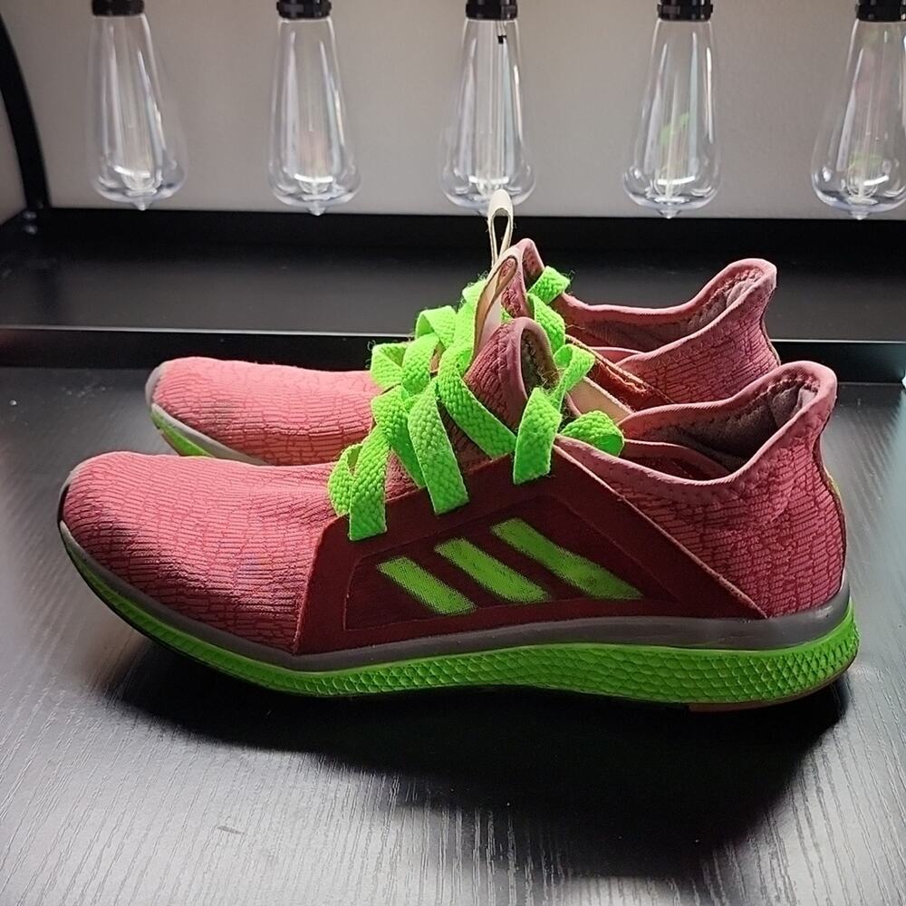 *ADIDAS CUSTOM PAINTED*EDGE LUX *SIZE 10* GOOD CONDITION RUNNING SNEAKERS WOMAN'
